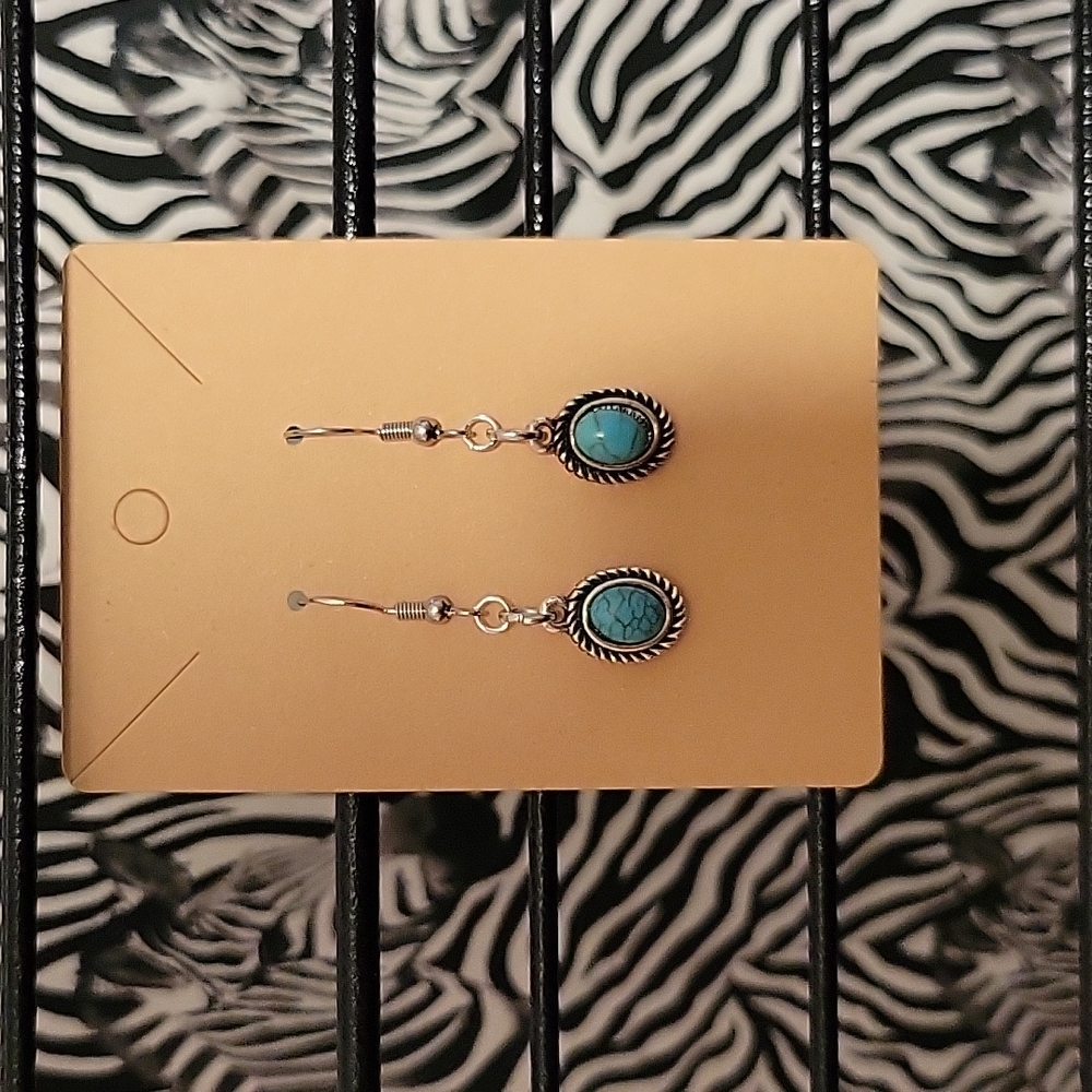 Turquoise & Silver Earrings